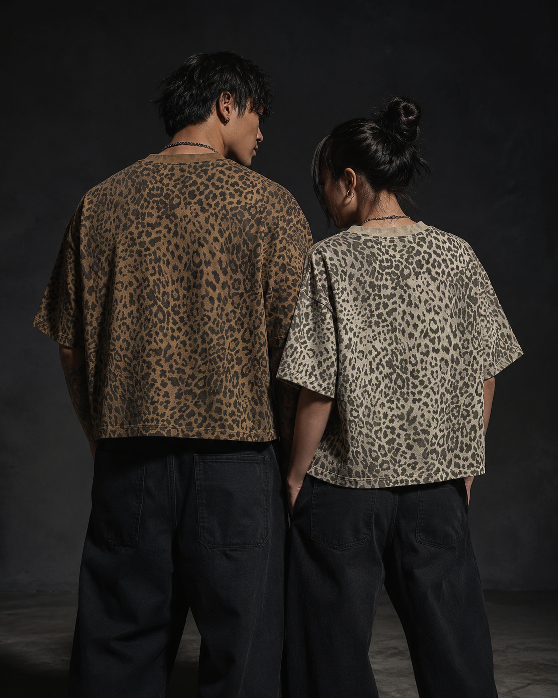 Unisex Leopard Print Boxy T-Shirt