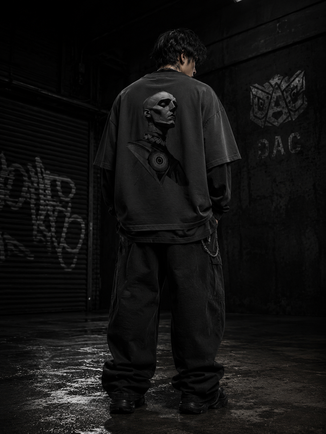Unisex Layered Oversized T-Shirt